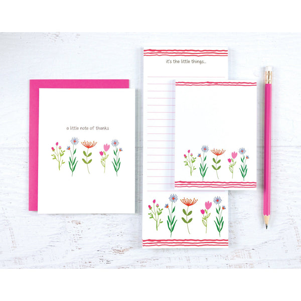 Desk Note Set - New! Sweet Little Stems