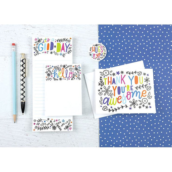 Desk Note Set - New! Hello