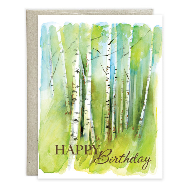 Birthday card - Birch Grove