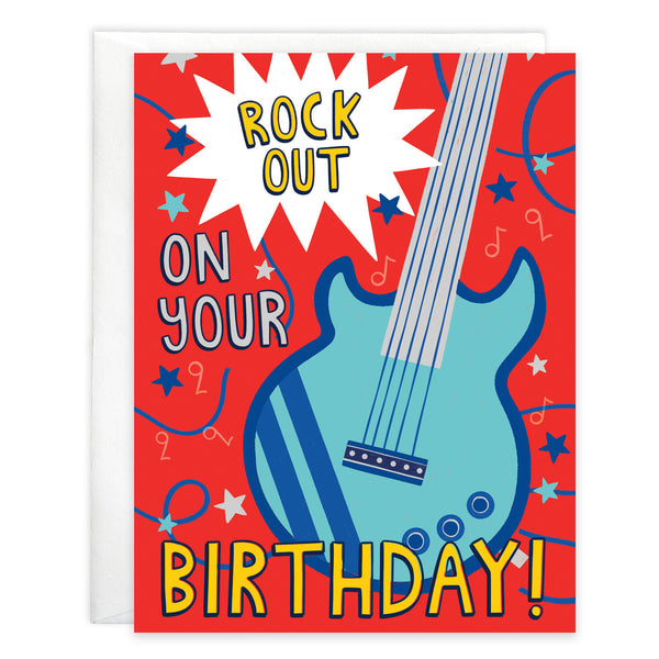 Birthday card - Rock Guitar