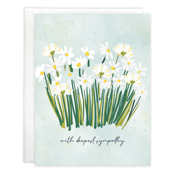 Sympathy card - Daisies