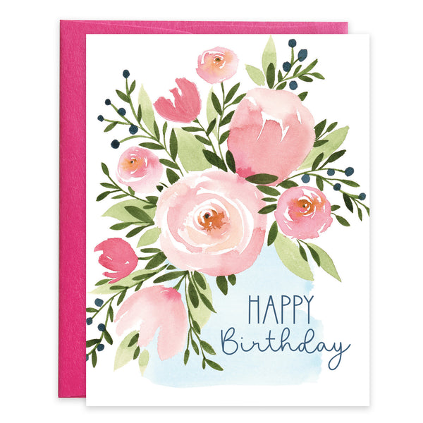 Birthday card  - Pink Roses