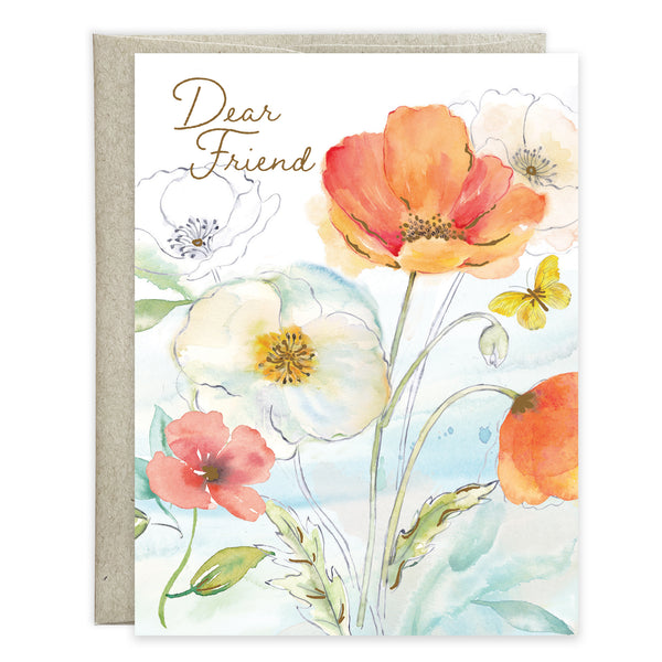 Birthday card  - Happy Poppies