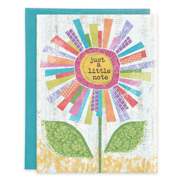 Thinking of You card - Big Colorful Daisy