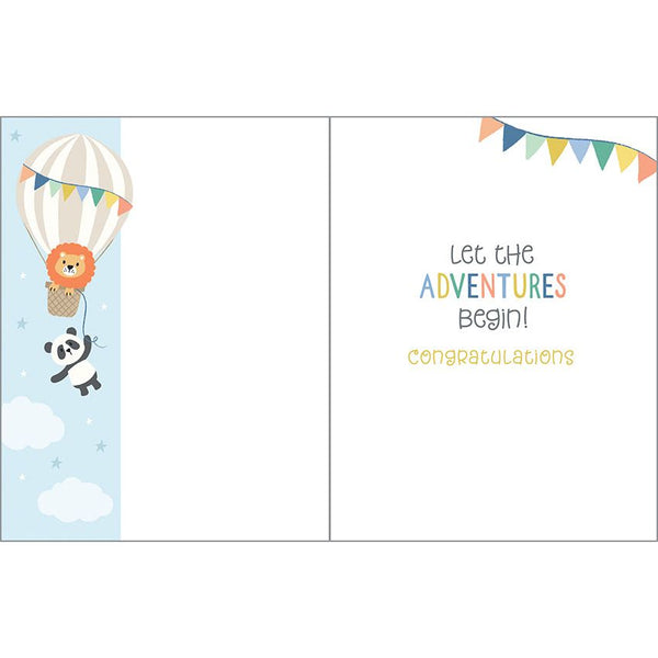 Baby card - Baby Shower Balloons, Gina B Designs