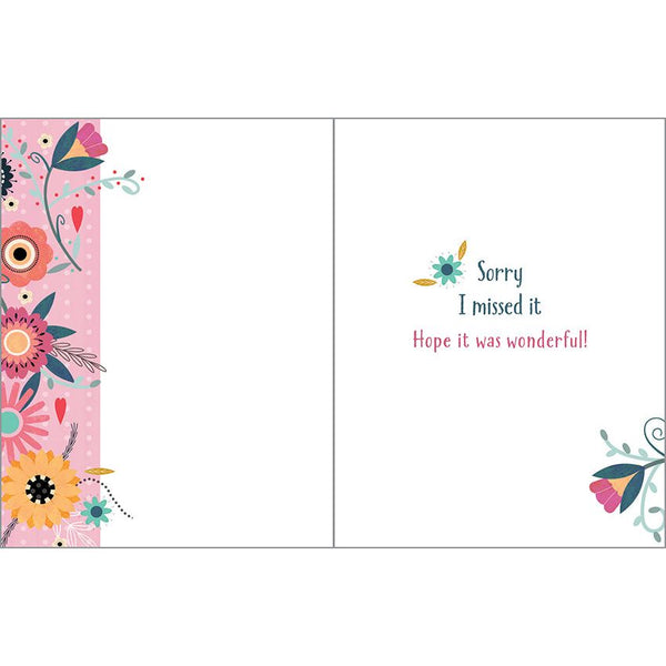 Birthday card  - Belated Birthday Border, Gina B Designs