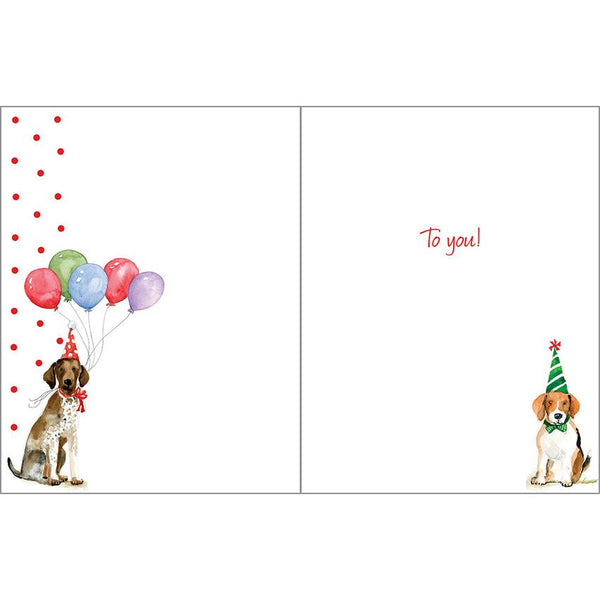 Birthday card  - Party Dogs, Gina B Designs