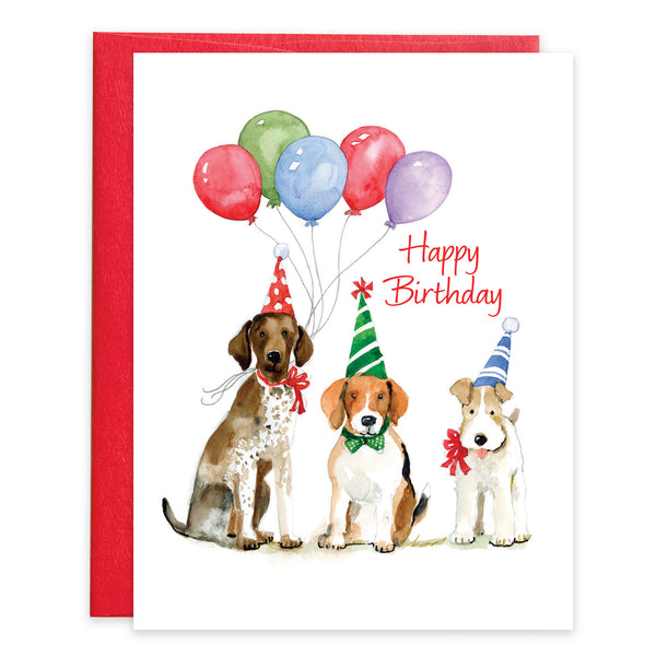 Birthday card  - Party Dogs