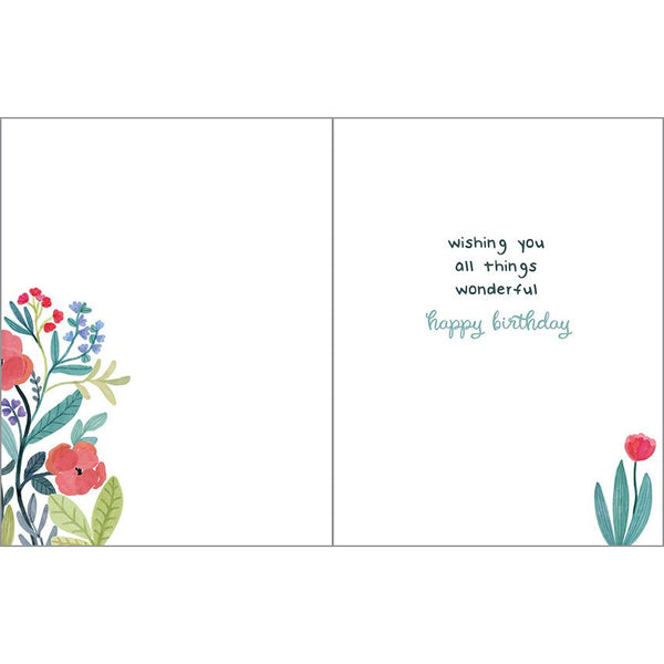 Birthday card  - Secret Garden Stems, Gina B Designs
