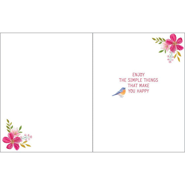 Birthday card  - Bluebirds/Flowers, Gina B Designs