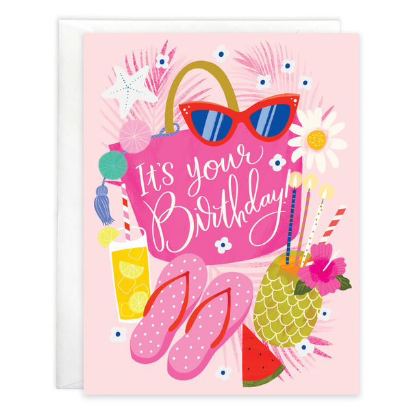 Birthday card  - Beach Time