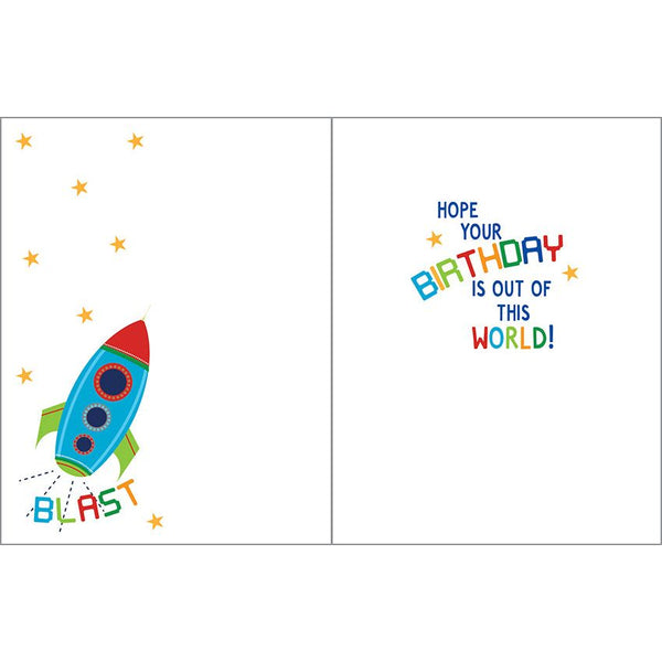 Birthday card  - Blast Off, Gina B Designs