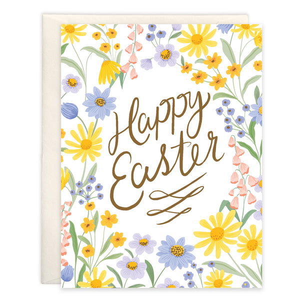 Easter Card - Easter Wildflowers