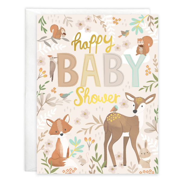 Baby card - Forest Animals