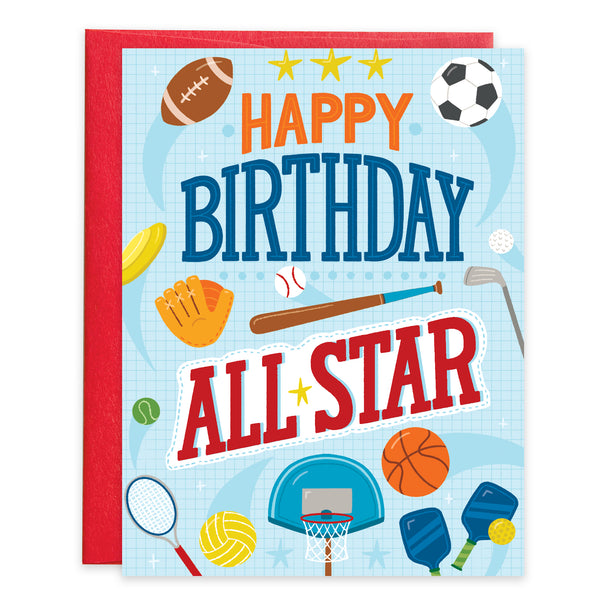 Birthday card  - All Star Sports