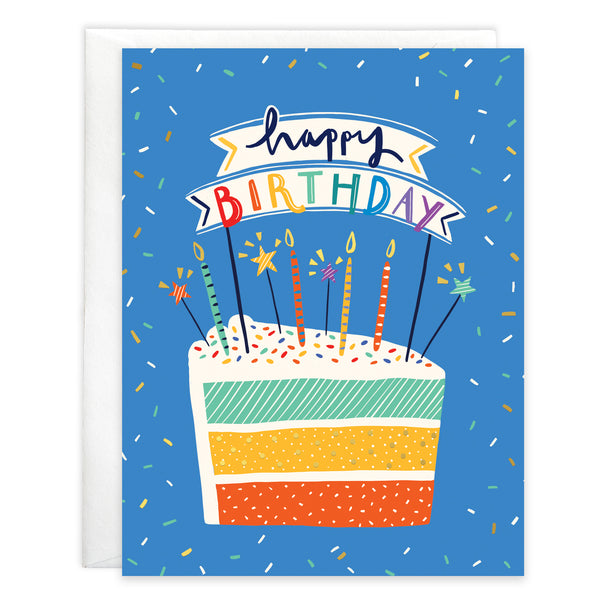 Birthday card  - Cake Slice