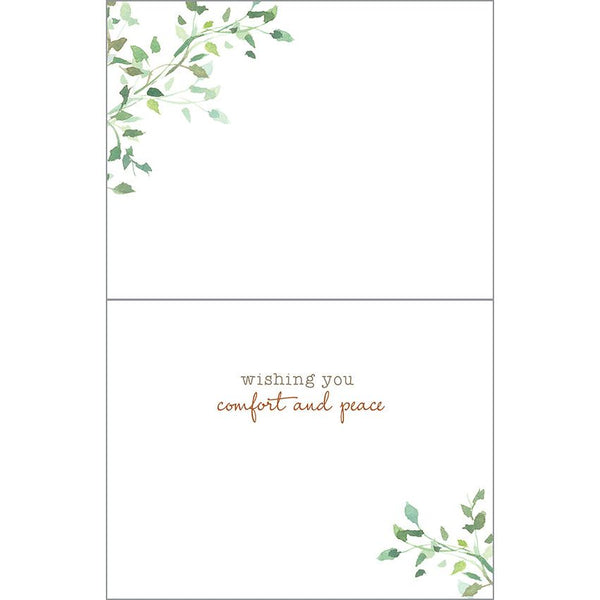Sympathy card  - Gold Finch