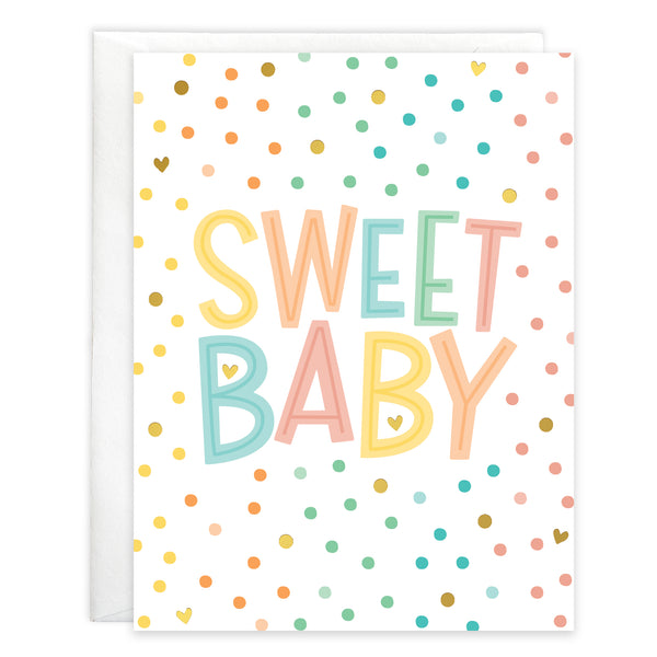 Baby card  - Sweet Baby Dots