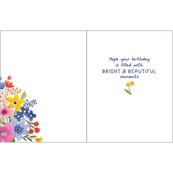 Friend Birthday card  - Polka Dot Flower Mug