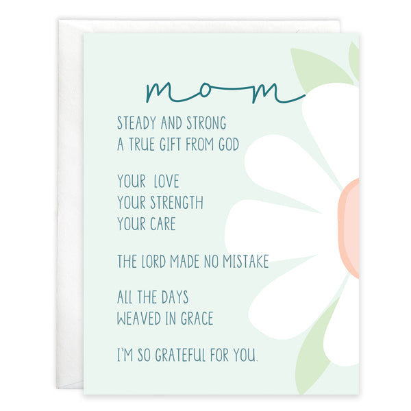 {with scripture} Mother's Day card - Steady and Strong