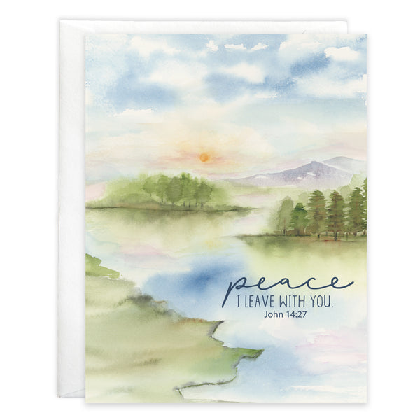 {with scripture} Sympathy Card - River Peace