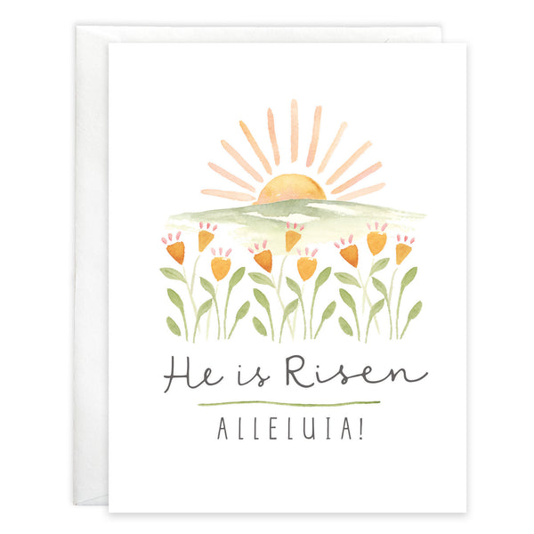 {with scripture} Easter card - Tulip Sunrise