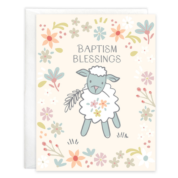 {with scripture} Religious Card - Sweet Little Lamb