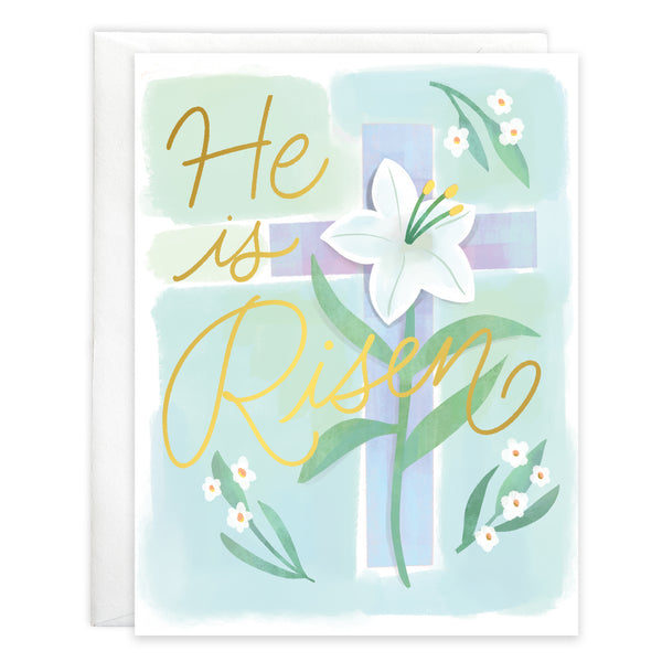 {with scripture} Easter card - Lily Cross