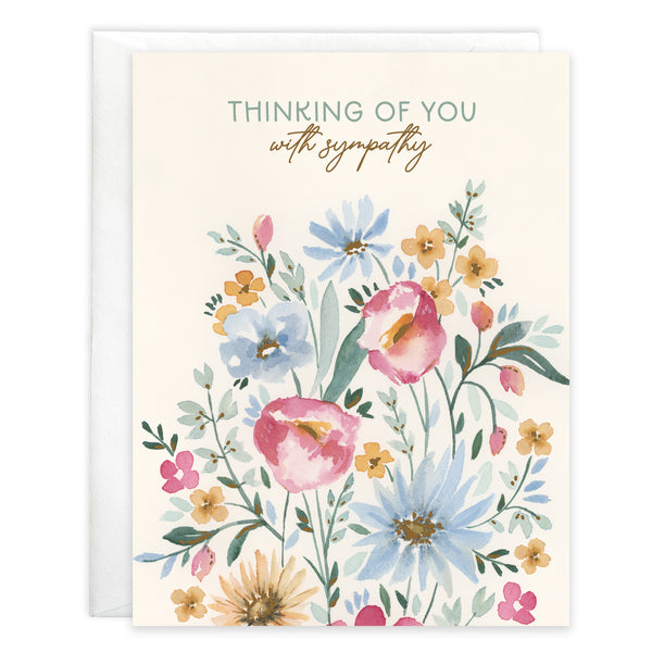 {with scripture} Sympathy Card - Pray Flowers