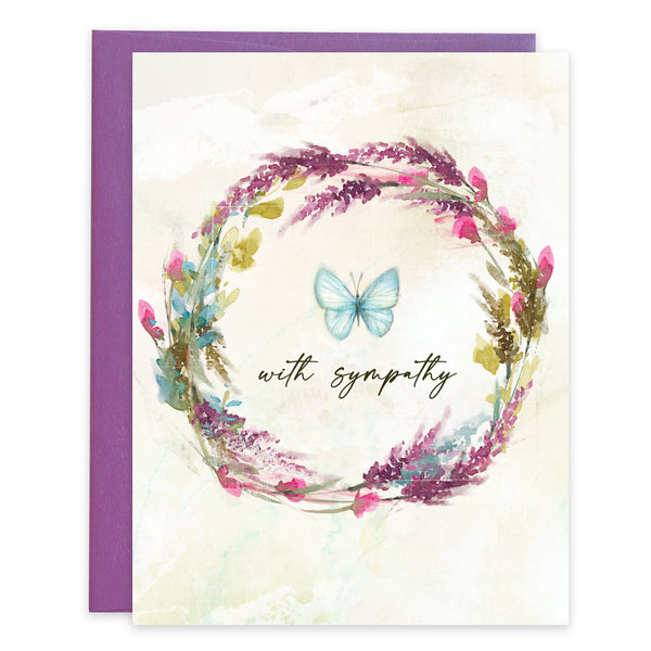 {with scripture} Sympathy Card - Hope Wreath