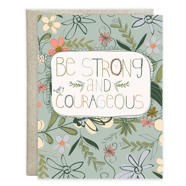 {with scripture} Thinking of You card - Courageous Floral