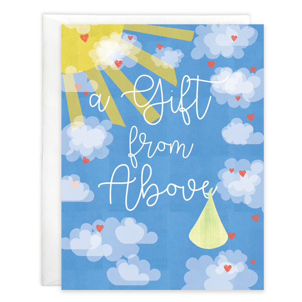 {with scripture} Baby Card - Gift From Above