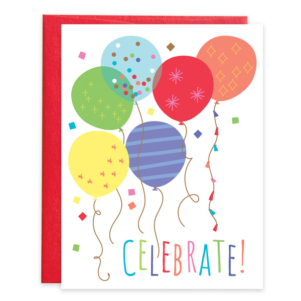 {with scripture} Birthday Card - Celebrate Balloons