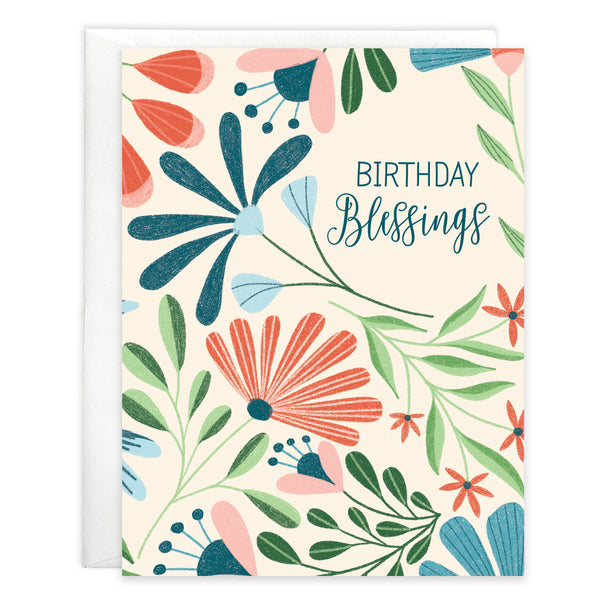 {with scripture} Birthday Card - River Flowers