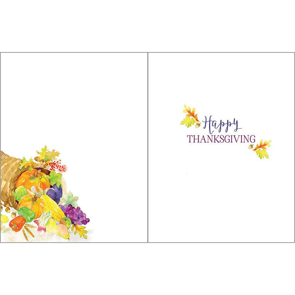 Thanksgiving card 3 pack - Cornucopia