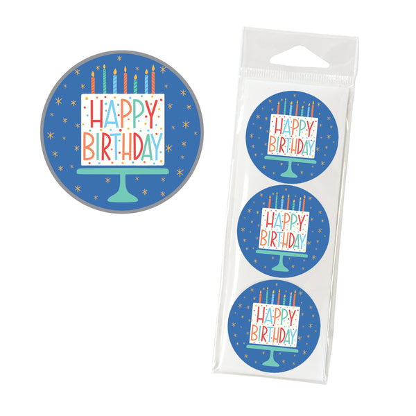 Envelope Seals - Cake on Blue, Gina B Designs