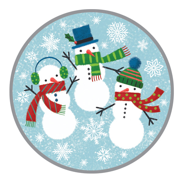 Holiday Envelope Seals - 3 Snowmen