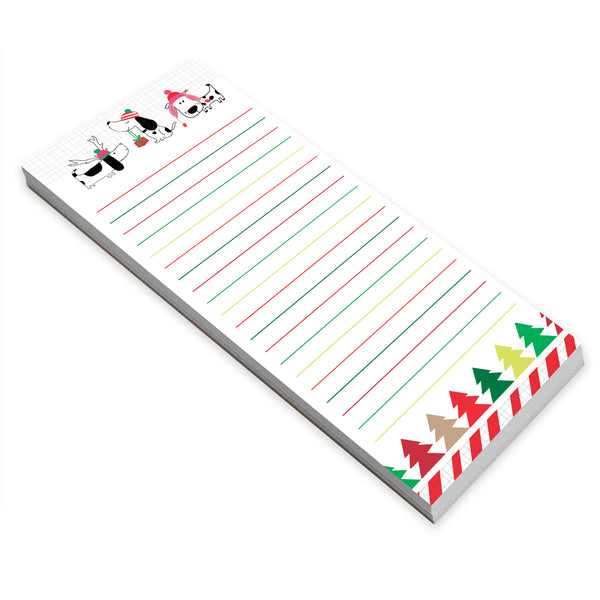 Holiday List Pad- Christmas Pups