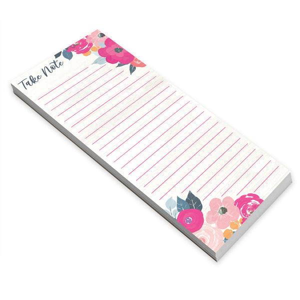 List Pad- Magenta Roses