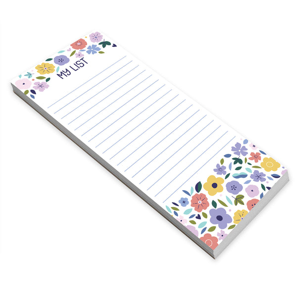 List Pad - Sweet Purple Flowers
