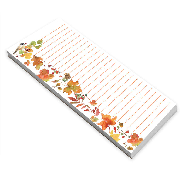 Holiday List Pad - Fall Leaves/Berries