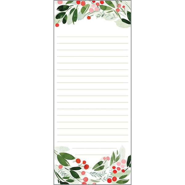 Holiday List Pad - Christmas Botanical