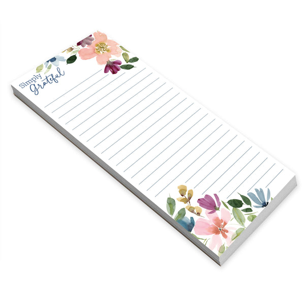 {with scripture} List Pad - Faithful Flowers