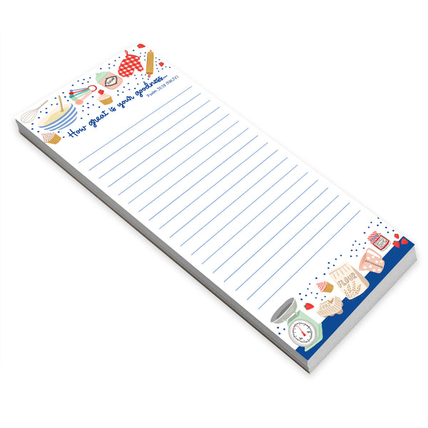 {with scripture} List Pad - Time to Bake