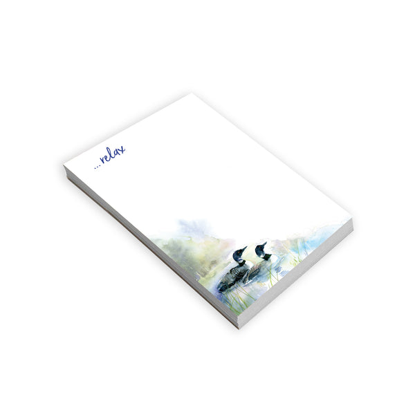 Memo Pad - Loons on the Lake