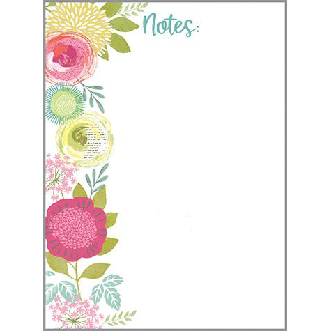 Memo Pad -  Blossom & Blooms, Gina B Designs