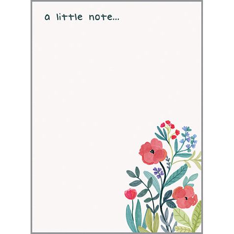 Memo Pad -  Secret Flower Garden, Gina B Designs