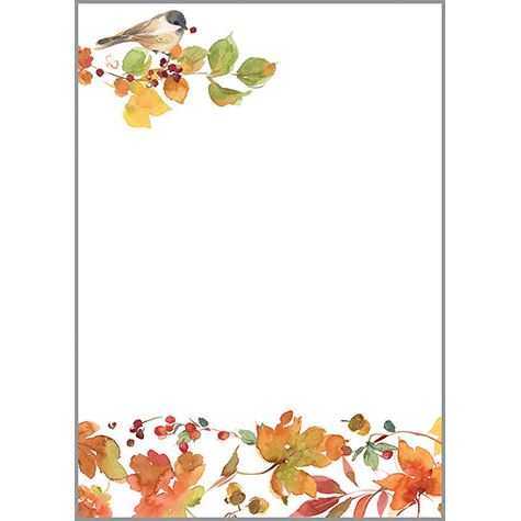 Holiday Memo Pad - Fall Leaves/Berries
