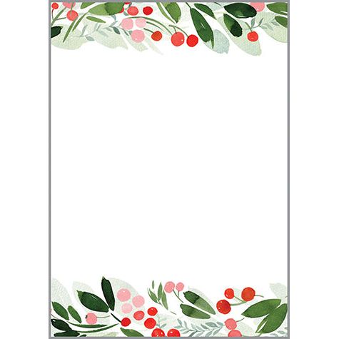 Holiday Memo Pad - Christmas Botanical