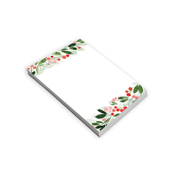 Holiday Memo Pad - Christmas Botanical